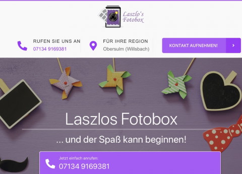 Lászlós Fotobox & DJ Service, Hochzeitsfotograf · Video Obersulm-Willsbach, Logo