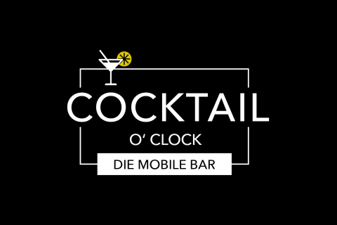 Cocktail o'clock | Cocktailmaschine zum Selbermixen, Catering · Partyservice Leingarten, Logo